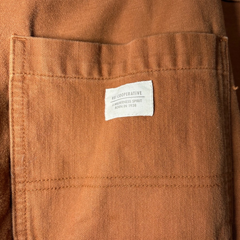 REI Co-op Women Rust Brown Canvas‎ Jogger Pants High Rise Utility Hiking Stretch - Picture 2 of 12